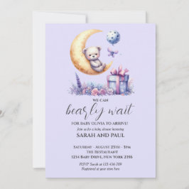 テディベア我々は心から待つことができる 招待状