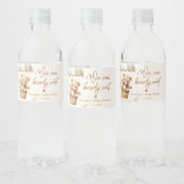 テディベア我々は赤ちゃんシャワーを心底待ちできる ペットボトルラベル (ボトル)