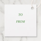 テディベア投げプレゼントのクリスマスプレゼントの好意タグ フェイバータグ (裏面)