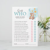 テディベア推測ベビーシャワーゲーム (スタンド正面)