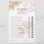 テディベア推測誰が赤ちゃんシャワーのゲーム (正面)