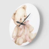 テディベア時計 ラージ壁時計 (傾斜)