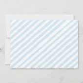 テディベア月と星の赤ちゃんシャワー写真 招待状 (裏面)