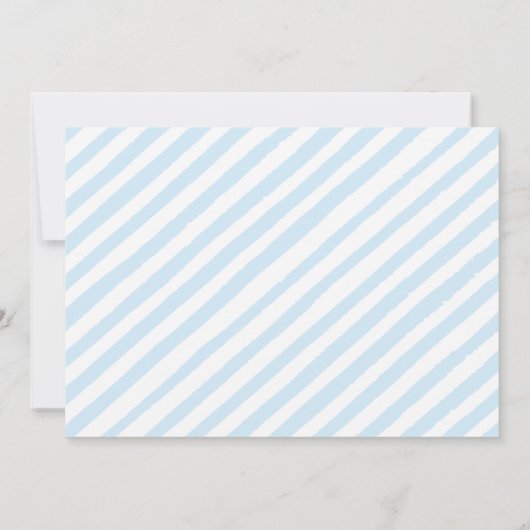 テディベア月と星の赤ちゃんシャワー写真 招待状 (裏面)