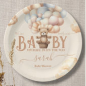 テディベア気球が待ち遠し男女兼用い ペーパープレート