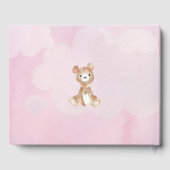 テディベア水彩パープルベビーシャワーゲストブック ゲストブック (裏面)