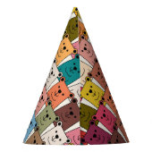 テディベア漫画 パーティーハット (裏面)