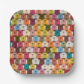 テディベア漫画 ペーパープレート (正面)