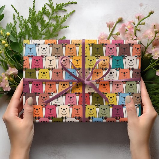 テディベア漫画 ラッピングペーパー