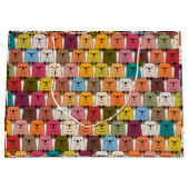 テディベア漫画 ラージペーパーバッグ (正面)