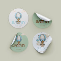 テディベア熱いバルーン心待ち男の子ベイビーシャワー