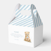 テディベア熱い気球の赤ちゃんシャワーお願いボックス フェイバーボックス (裏面サイド)