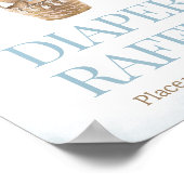 テディベア熱気球おむつラッフル ポスター (角)