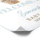 テディベア熱気球ウェルカム ポスター (角)