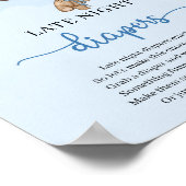 テディベア熱気球レイトナイトおむつゲーム ポスター (角)