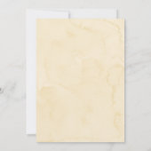 テディベア熱気球金ゴールド赤ちゃんシャワー 招待状 (裏面)