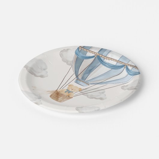 テディベア熱気球 ペーパープレート (アングル)