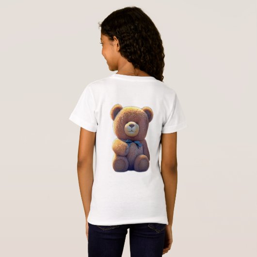 テディベア牧草地、かわいい子供たち Tシャツ (裏面フル)