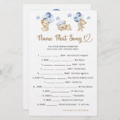 テディベア男の子の赤ちゃんシャワーその歌 (正面/裏面)