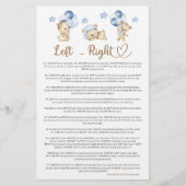 テディベア男の子の赤ちゃん離れシャワー右へ (正面)