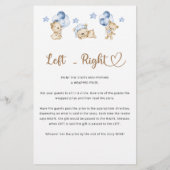 テディベア男の子の赤ちゃん離れシャワー右へ (裏面)