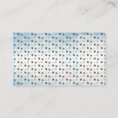 テディベア男の子ベビーシャワーおむつラッフル エンクロージャーカード (裏面)