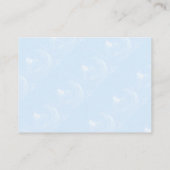 テディベア男の赤ちゃんの赤ちゃんシャワー エンクロージャーカード (裏面)