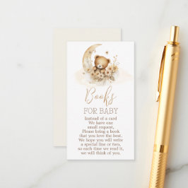 テディベア男の赤ちゃんカード エンクロージャーカード