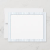 テディベア男の赤ちゃんベビーシャワー ノートカード (裏面)