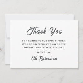 テディベア男女兼用クラウド9ベビーシャワー サンキューカード