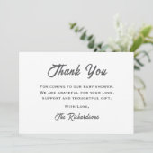 テディベア男女兼用クラウド9ベビーシャワー サンキューカード (スタンド正面)