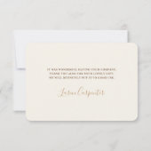 テディベア男女兼用サンキューカード サンキューカード (裏面)