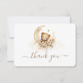 テディベア男女兼用サンキューカード サンキューカード (正面)