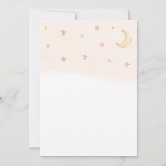 テディベア男女兼用バルーン赤ちゃん 招待状 (裏面)