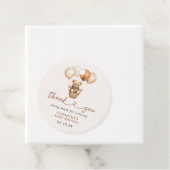 テディベア男女兼用ベビーシャワーありがとう フェイバータグ (インサイチュ)