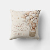 テディベア男女兼用ベビーシャワー子供部屋ギフト クッション (裏面)