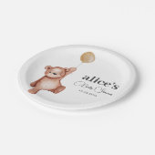 テディベア男女兼用ベビーシャワー紙プレート ペーパープレート (アングル)