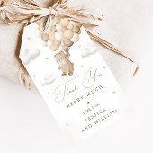 テディベア男女兼用ベビーシャワー ギフトタグ