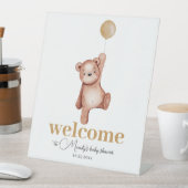 テディベア男女兼用歓迎 台座サイン (インサイチュ)