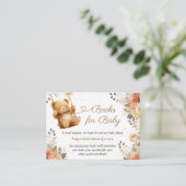 テディベア秋秋ベビーシャワーブズベビー エンクロージャーカード (スタンド正面)