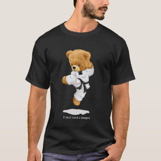 テディベア空手着 ジャンプキック Tシャツ