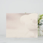 テディベア空白のスクラップブック背景紙 (スタンド正面)