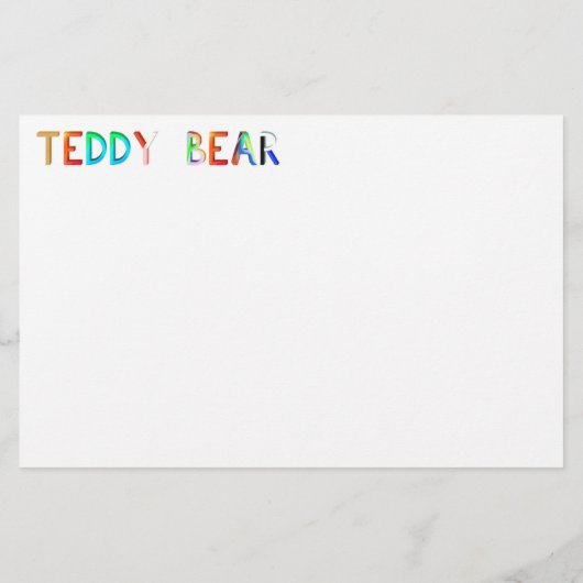 テディベア紙 (裏面)