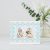 テディベア結婚ズのはがき ポストカード (スタンド正面)