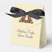 テディベア結婚ー フェイバーボックス (正面サイド)