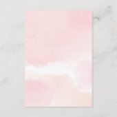 テディベア緑のピンクのフローラ本ベビーガールen エンクロージャーカード (裏面)