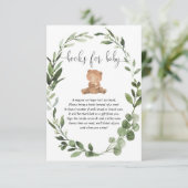 テディベア緑のユーカリの本ベビーエンクル エンクロージャーカード (スタンド正面)