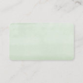 テディベア緑の赤ちゃんシャワーおむつラッフルカード エンクロージャーカード (裏面)