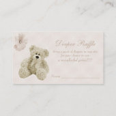 テディベア花おむつラッフル エンクロージャーカード (裏面)