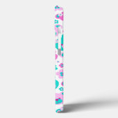 テディベア花ピンクのアクアピアケース Case-Mate iPhoneケース (裏面 / 左)